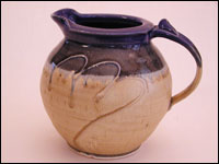 Blue / Tan Pitcher