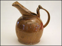 Large Stanley Pitcher - shino glaze